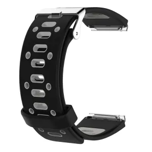 Fitbit Blaze two-color breathable sport silicone watch strap- Black / Grey