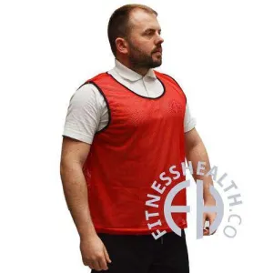 Fitness Health FH Bibs Sports Team Training Vests Adult size (Blue)