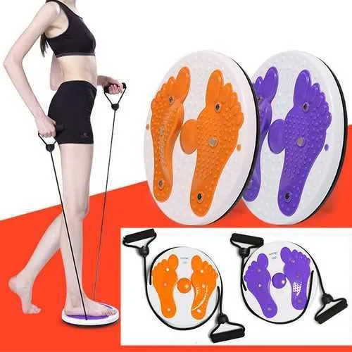 Fitness Wriggling Plate Massage Magnet Twister Plate With Pull Cord Massage Board Exercise Equipment