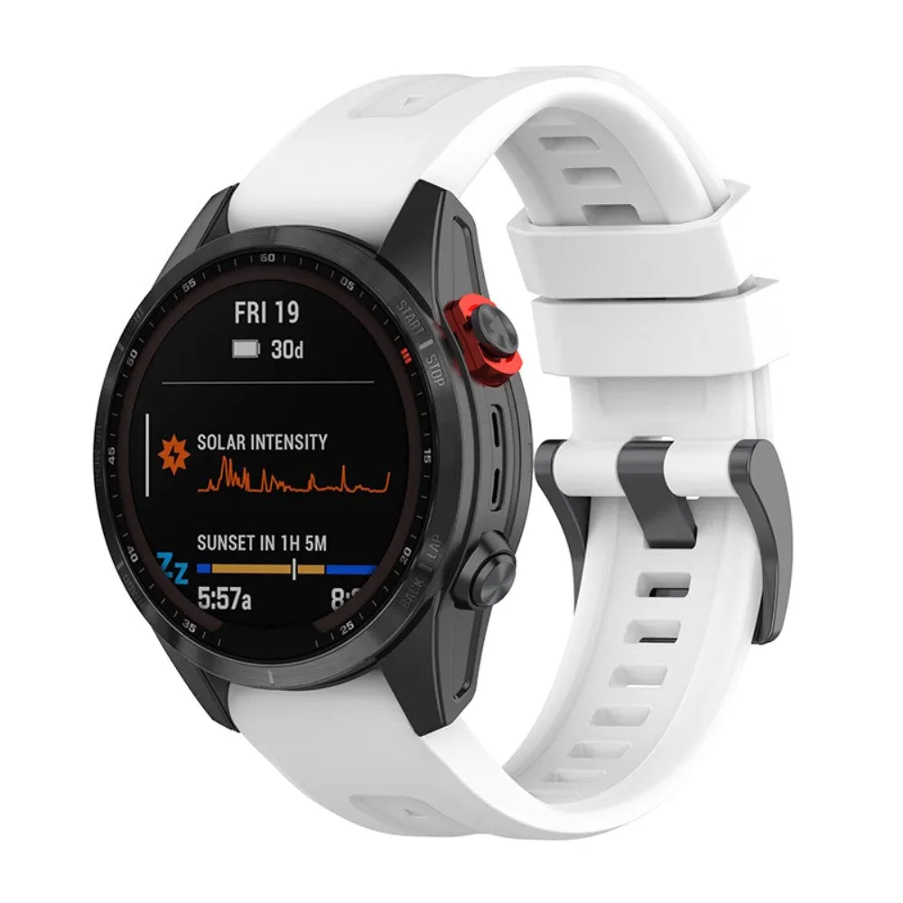 Garmin Fenix 7 / Epix Gen 2 / Descent G1 silicone watch strap - White