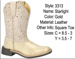 Girl's Smoky Mountain Starlight Gold Boot