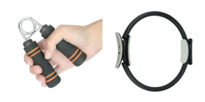 HEAD Pilates Ring - Full Body Toning Fitness | Stretching, Relaxation (Black) | Training Ring (38 CM) (Pilates Ring   Hand Gripper)