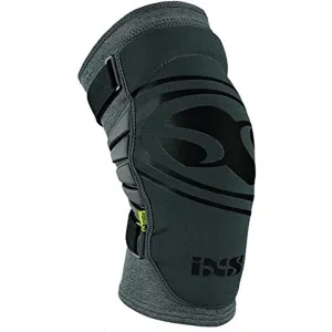 IXS Carve Evo  Breathable Moisture-Wicking Padded Protective Knee Guard Grey Kids Medium