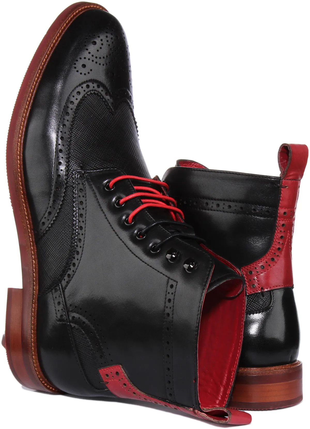 Justinreess England Cameron In Black Red For Men