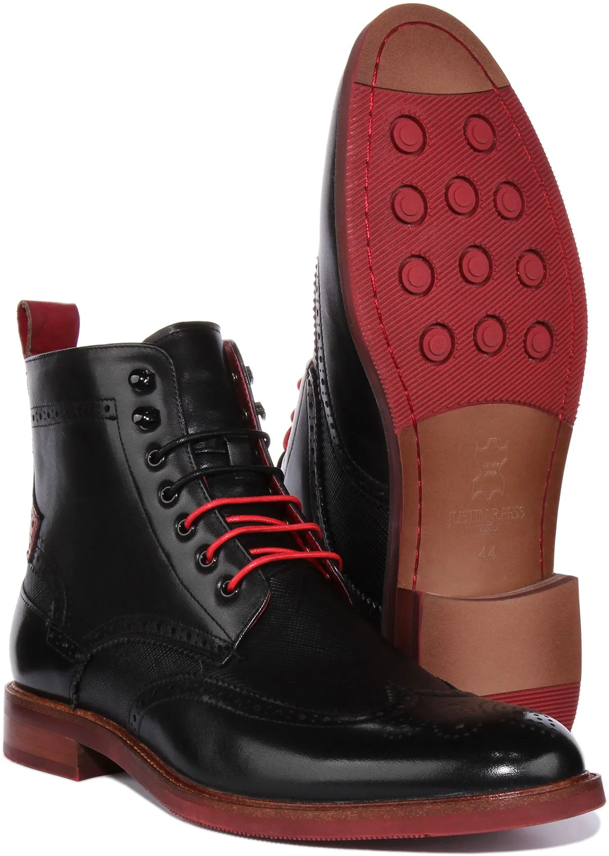 Justinreess England Cameron In Black Red For Men