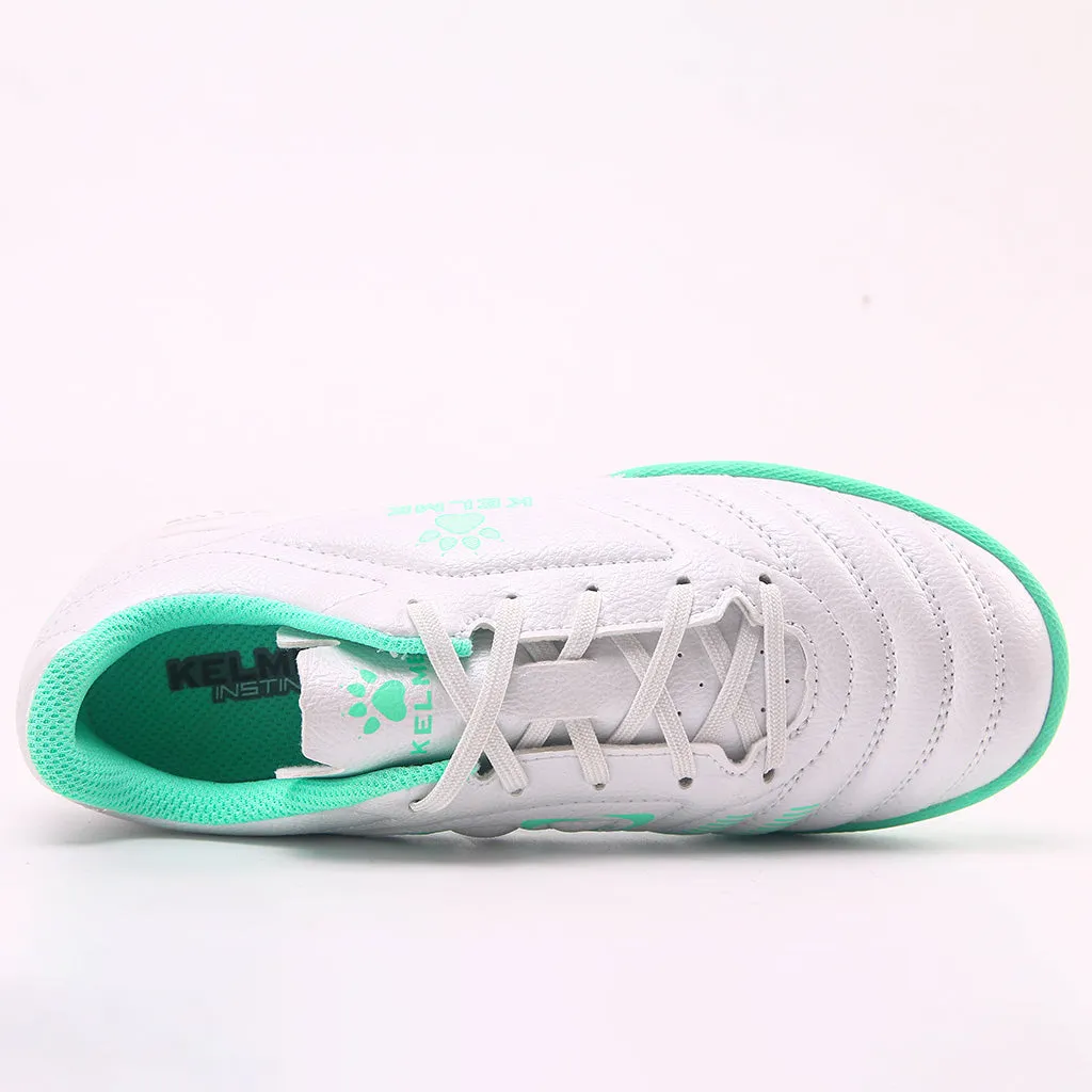 KELME Instinct Turf Boot - White/Fresh Green