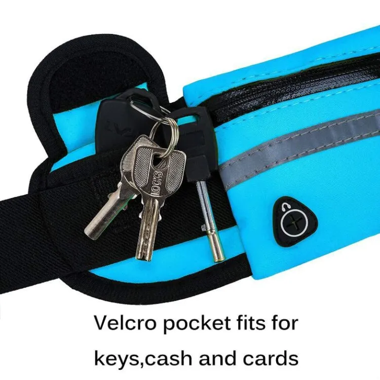 Kettle Pockets Outdoor Sports Mobile Phone Pockets Waist Bag(Sky Blue)