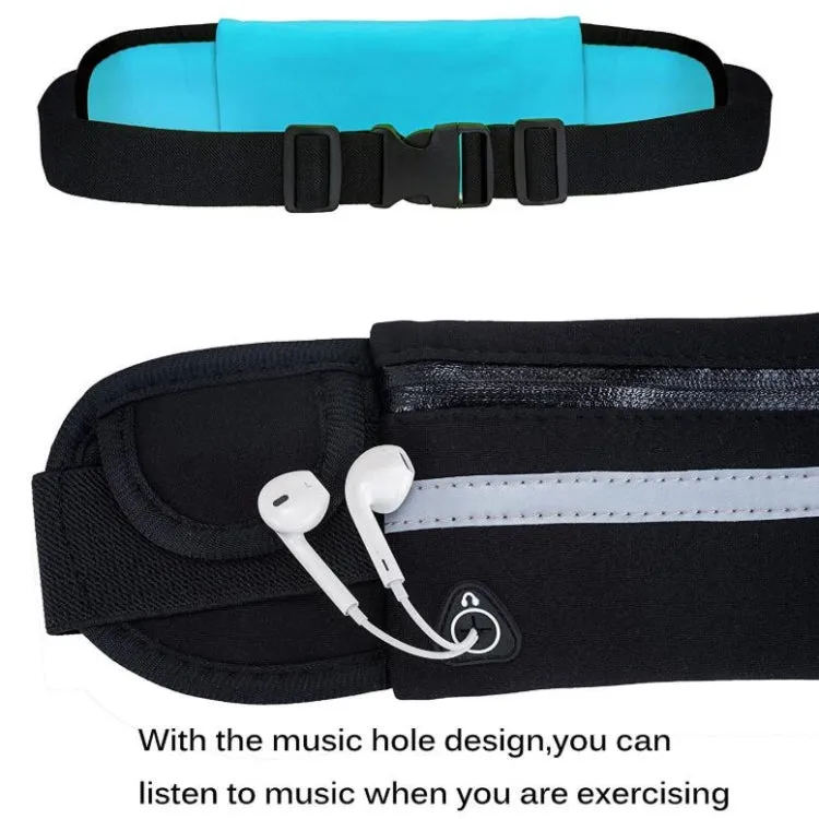 Kettle Pockets Outdoor Sports Mobile Phone Pockets Waist Bag(Sky Blue)