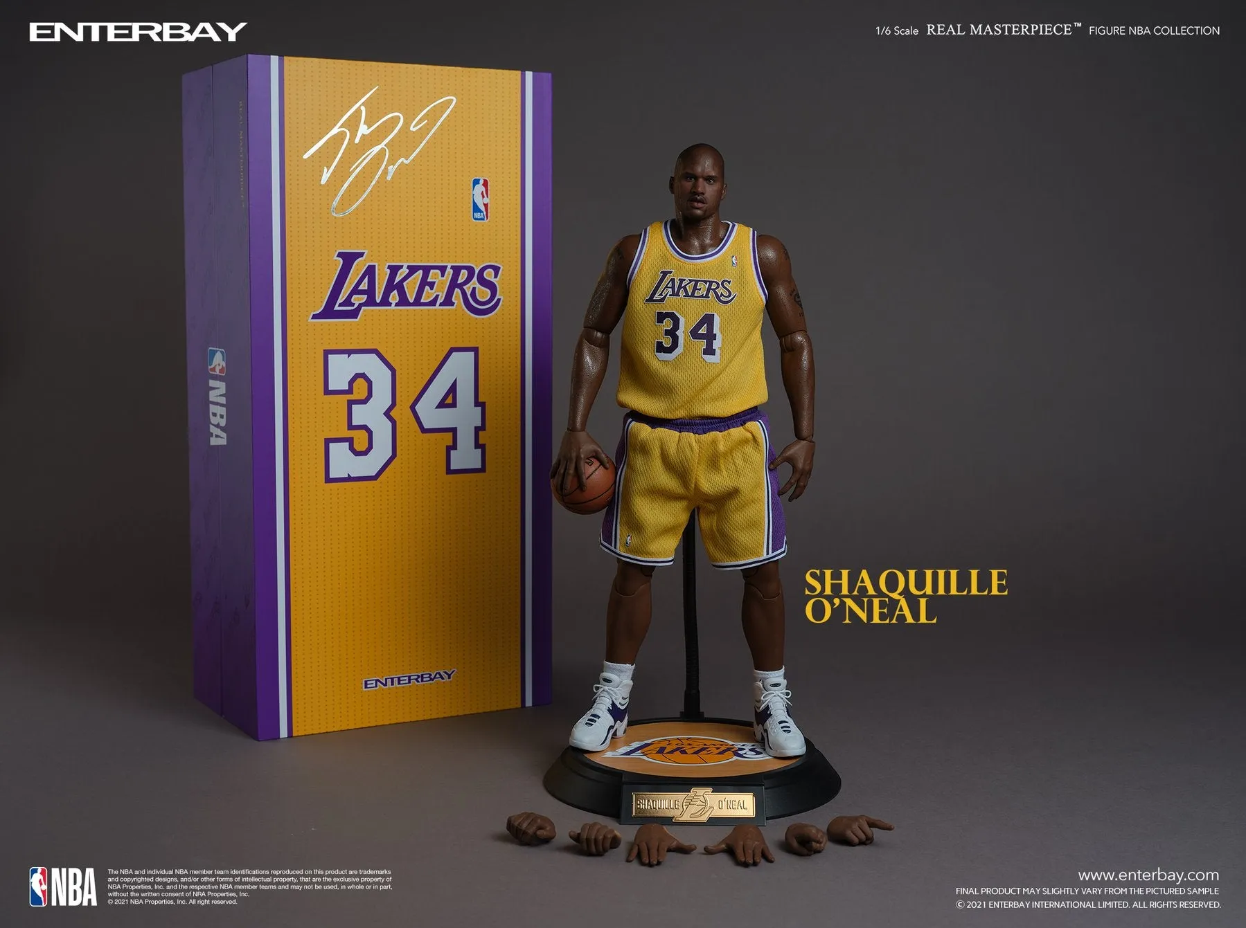 Los Angeles Lakers - Shaq - Shaquille O'Neal Sneakers (Peg Type)