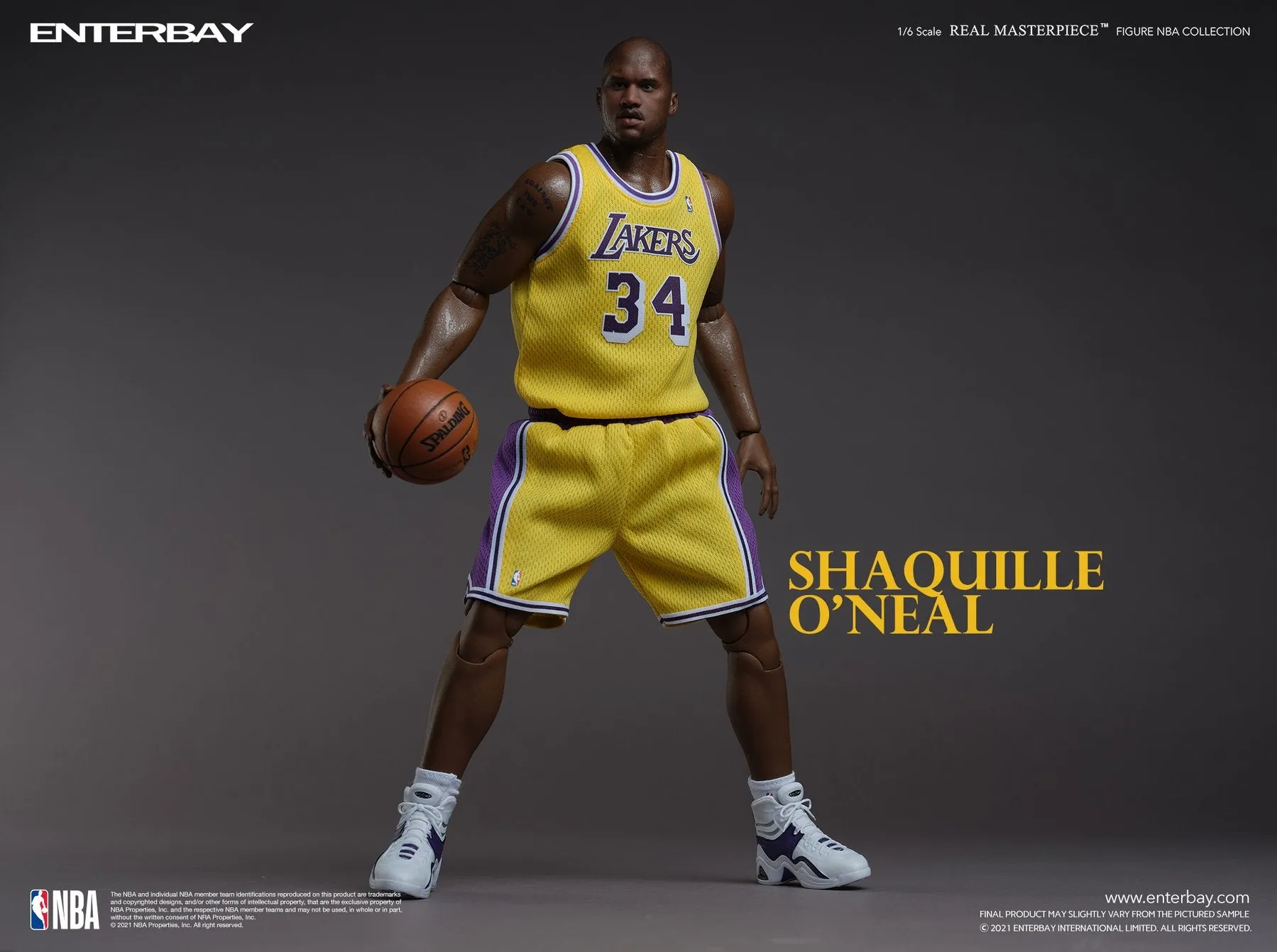 Los Angeles Lakers - Shaq - Shaquille O'Neal Sneakers (Peg Type)