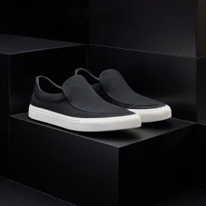 Men's Coastal Canvas Slip On - Black