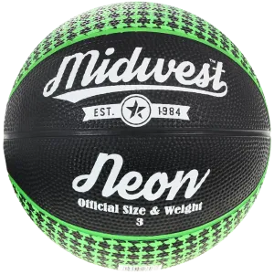 Midwest Neon Basketball Black Green All Sizes Available