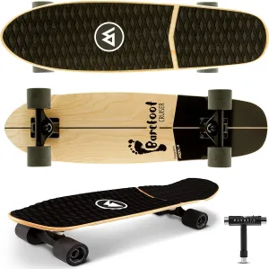 Mini Skateboard Cruiser 27.5" x 7.5" Short Board for Kids, Teens and Adults