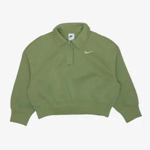 Nike Phnx Fleece Crop 3Q Polo Wmns