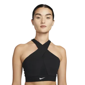 Nike Swoosh Icon Clash Wrap Women's Black Sports Bra