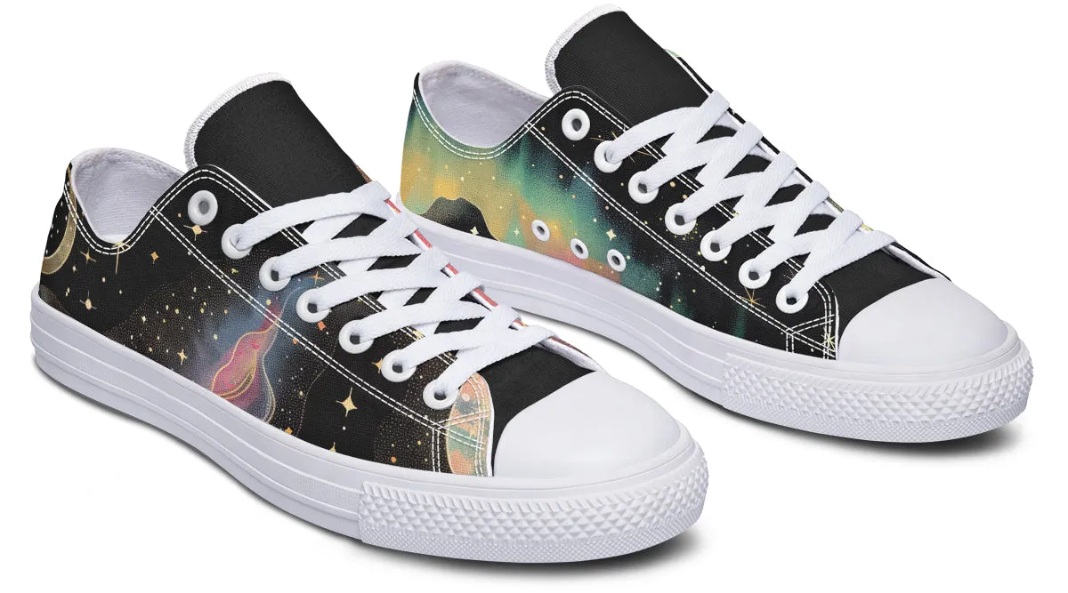 Northern Lights Low Tops - Classic Premium Canvas Shoes with Comfortable and Durable Soles