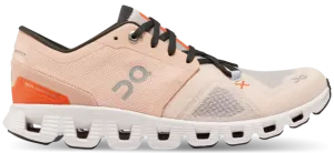 ON Running Women's Cloud X 3 in Rose/Sand