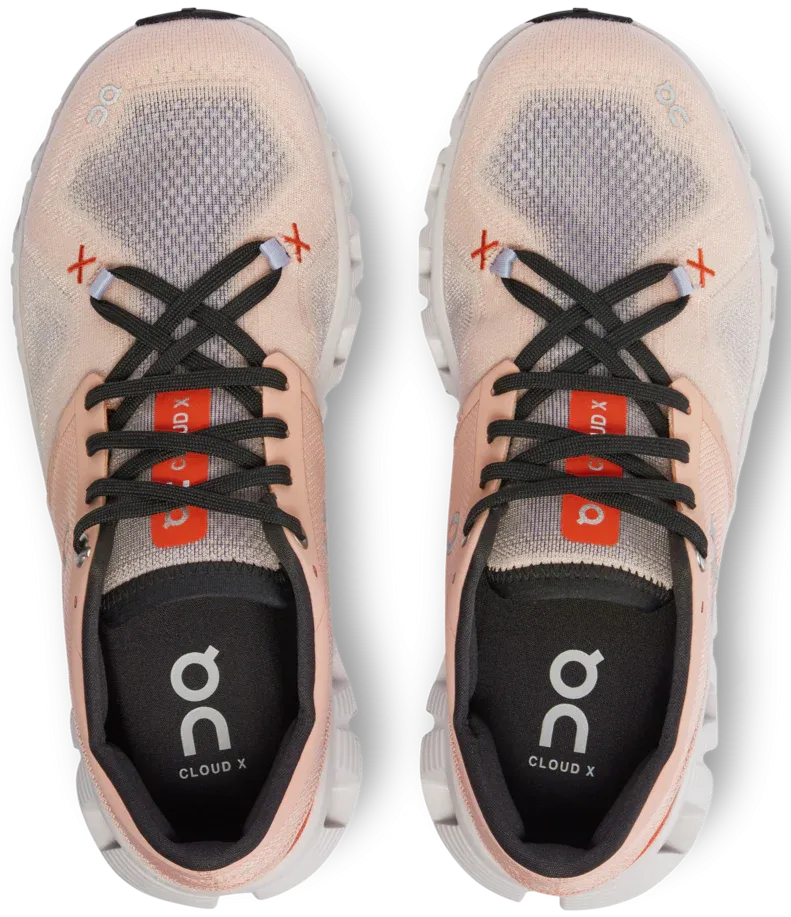 ON Running Women's Cloud X 3 in Rose/Sand