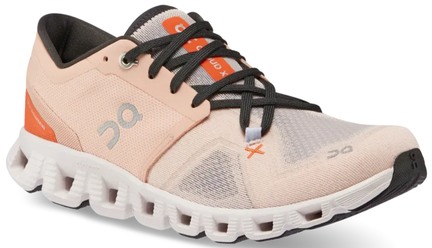 ON Running Women's Cloud X 3 in Rose/Sand