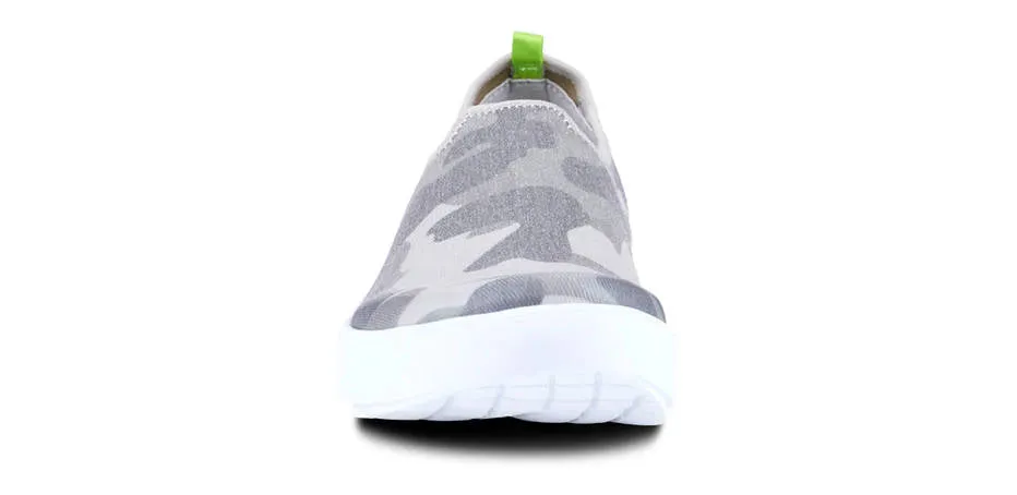 OOFOS Womens OOmg  Eezee Low White Green Camo