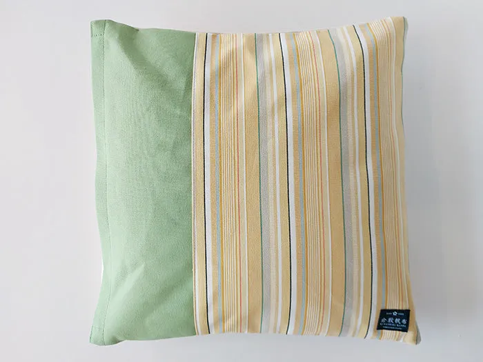 Patchwork Cushion by Kurashiki Hampu Stripes