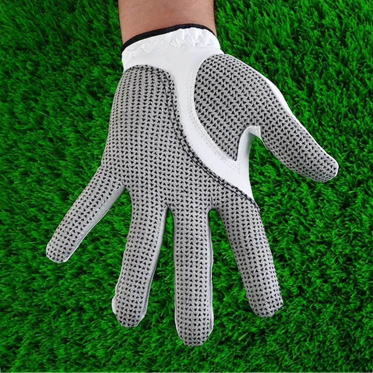 PGM Left Hand Sheepskin Anti-slip Particle Golf Men Gloves, Size: 26#