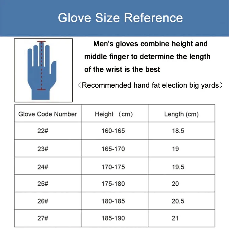 PGM Left Hand Sheepskin Anti-slip Particle Golf Men Gloves, Size: 26#