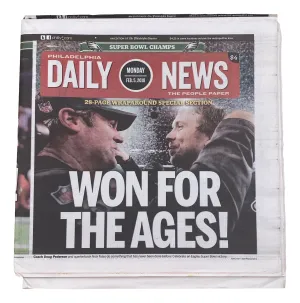 Philadelphia Eagles Super Bowl 52 Daily News Sports February 5, 2018 Newspaper