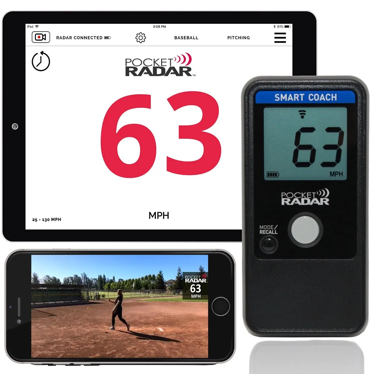 Pocket Radar Smart Coach Speed Training Tool and Radar Gun