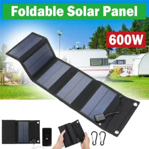 Portable Solar Panel with USB Charging for Cell Phone