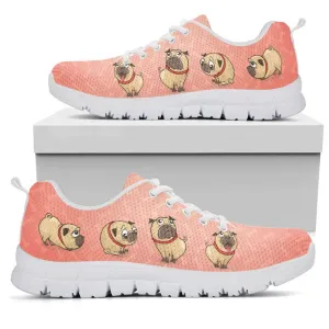 Pug Sneaker, Pug Dogs Sneaker Shoes, Pug Shoes