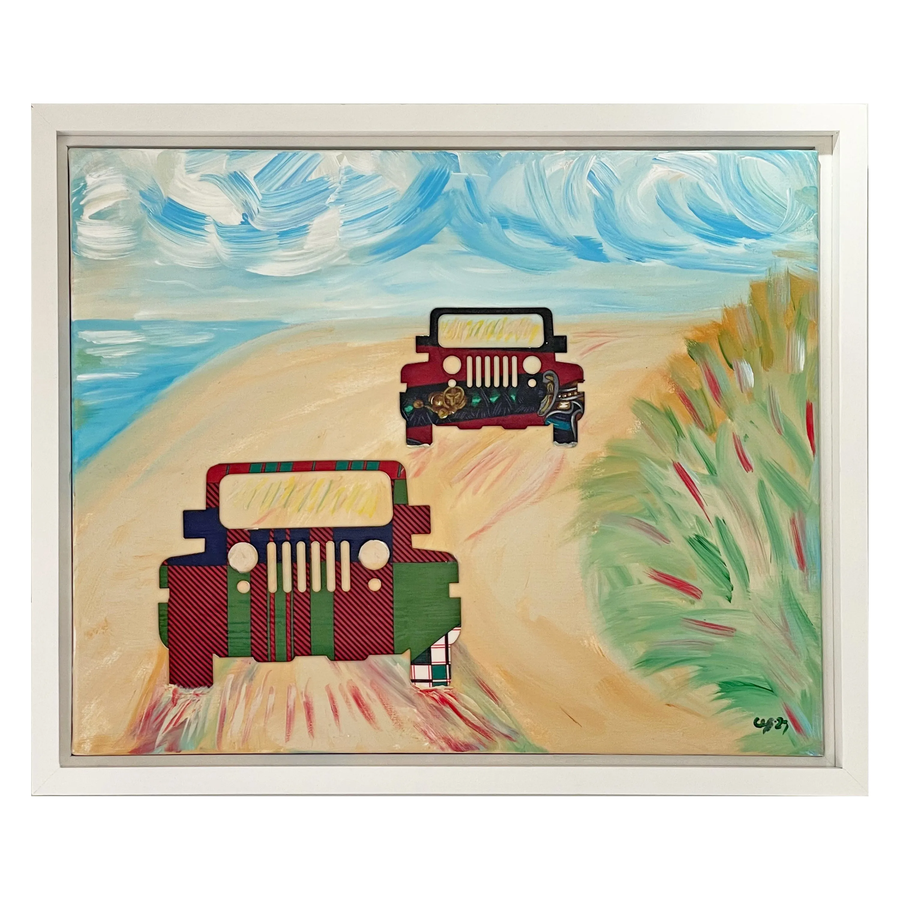 "Jeeps" Collage - 20x16 Framed