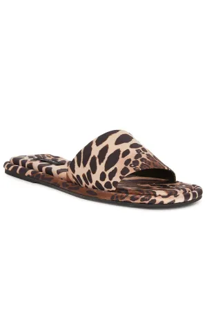 Radial Luxe Leopard Satin Slide