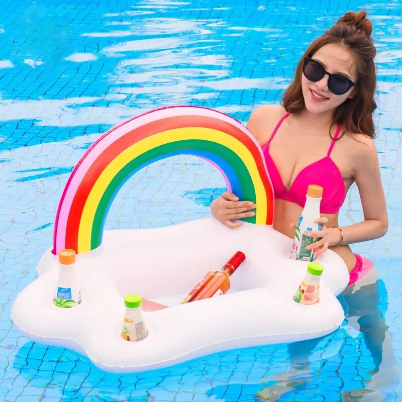 Rainbow Ripple Drink Raft