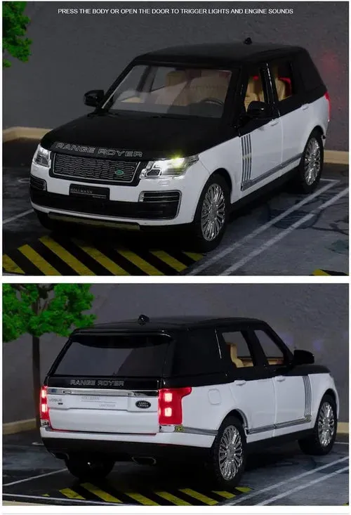 RANGE ROVER BIG SIZE 1:24 DIECAST METAL PULLBACK TOY CAR WITH OPENABLE DOORS & LIGHT, MUSIC BOYS CAR FOR KIDS BEST TOYS GIFTS TOYS FOR KIDS