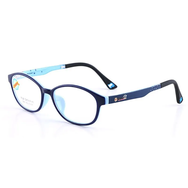 Reven Jate Unisex Children's Full Rim Oval Tr 90 Silicone Eyeglasses 5691