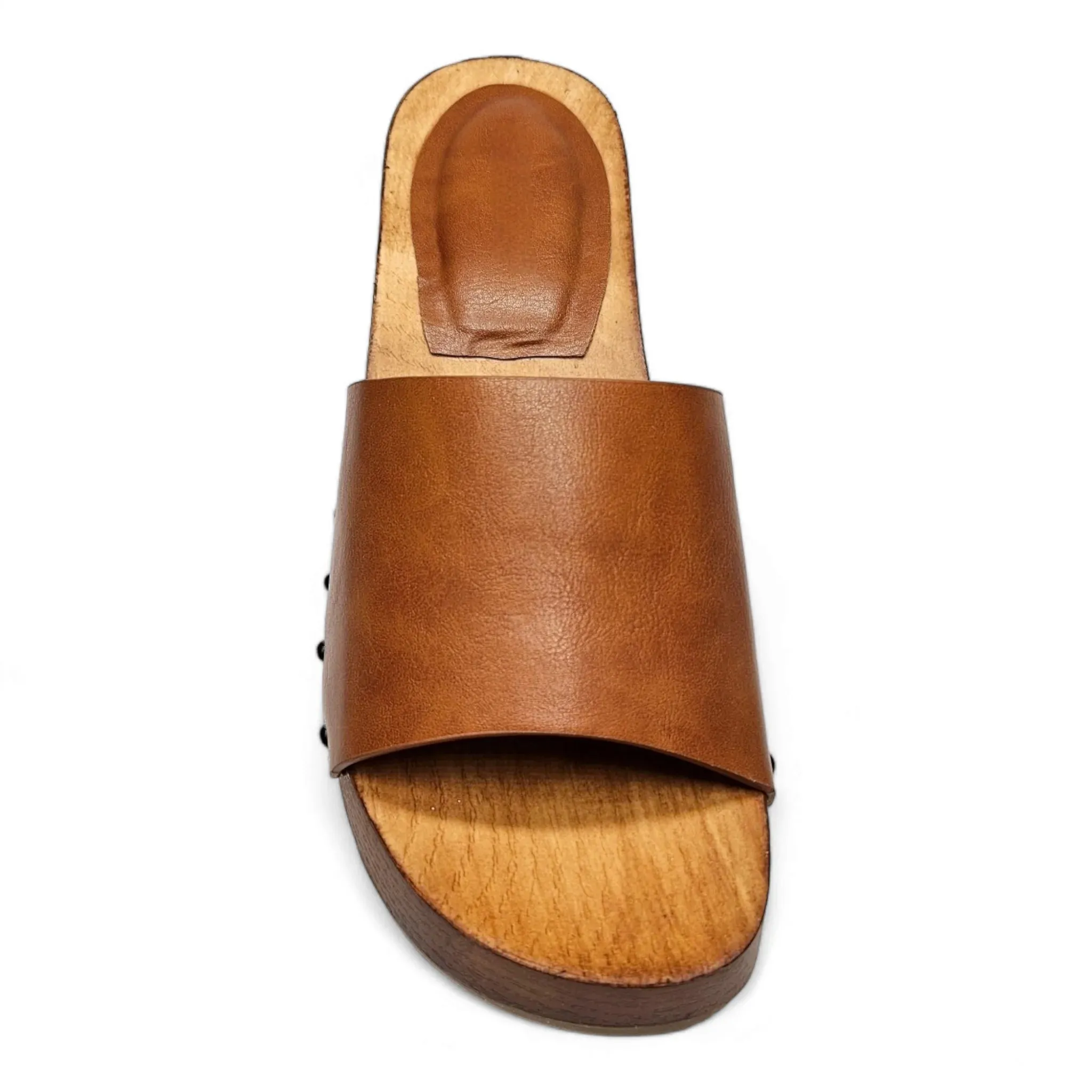 Silveroak Wooden Open Toe Clogs