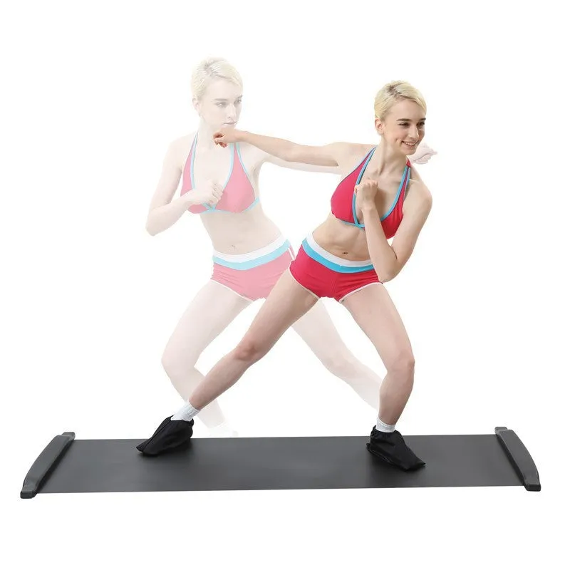 Slide Board Speed Skating Training Mat Sliding Board  Portable Sliding Board For Leg Exercise Ice Hockey Short Track Home Gym Fitness Practice