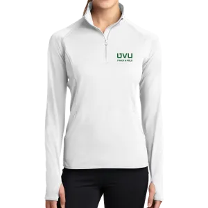 Sport-Tek Ladies Sport-Wick Stretch 1/2-Zip Pullover - UVU Track & Field