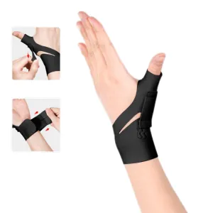 Tendon Sheath Wrist Joint Sprain Fixation Rehabilitation Protective Cover, Color: Left Hand Black(M)