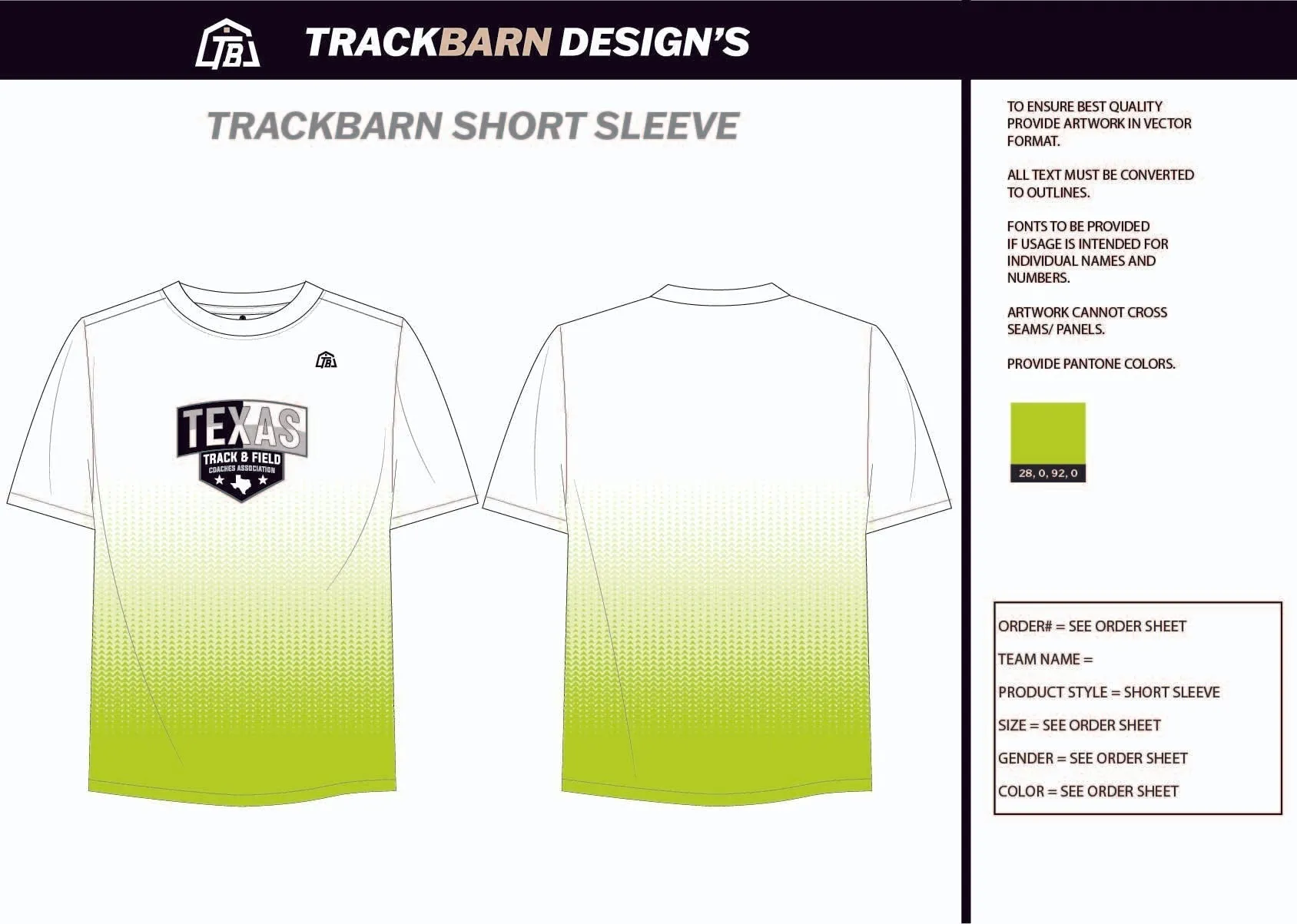 TTFCA-- Womens Stretch Light Training Tee