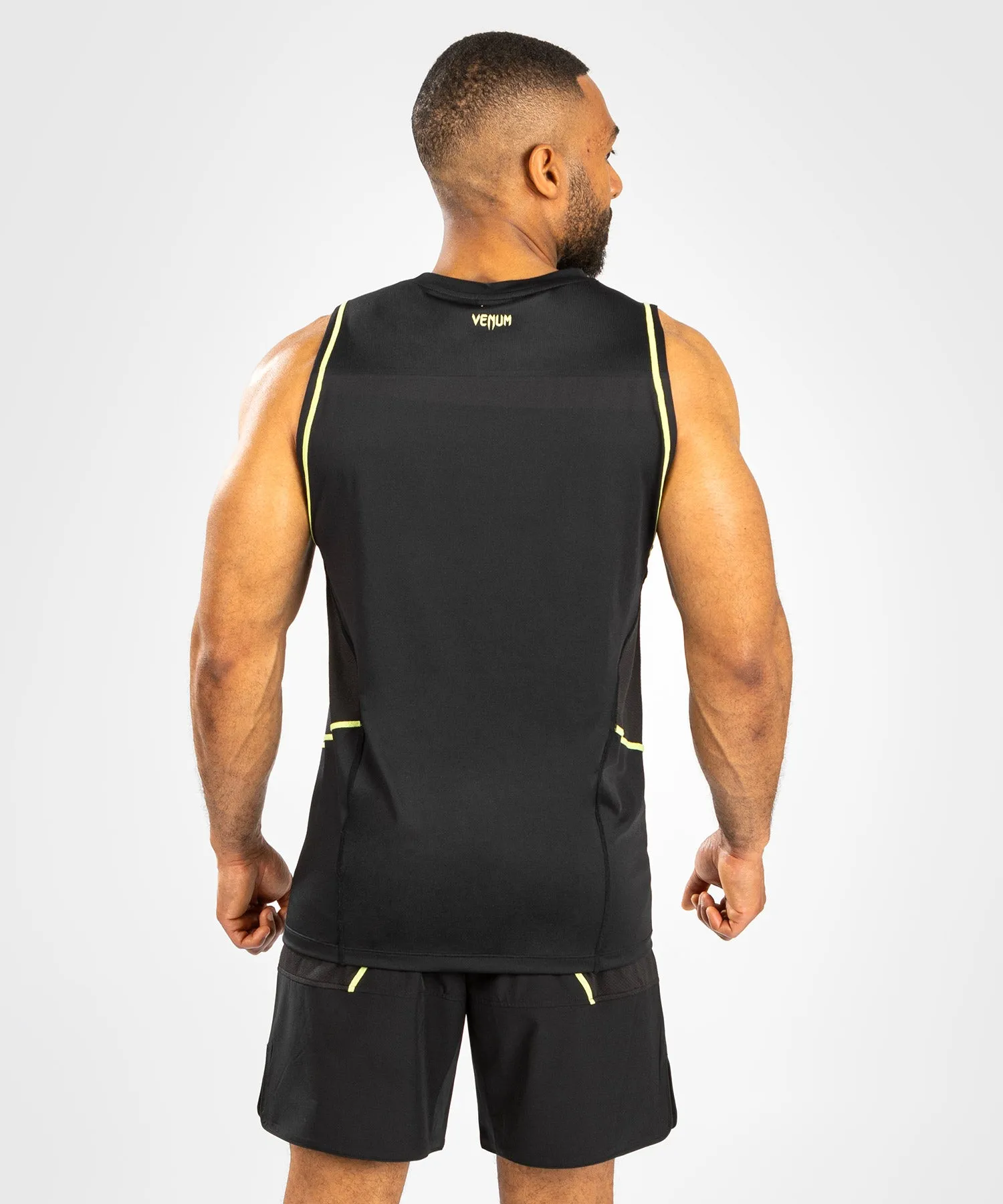 Venum Fusion 2.0  Men’ Dry-Tech Tank Top - Black/Yellow