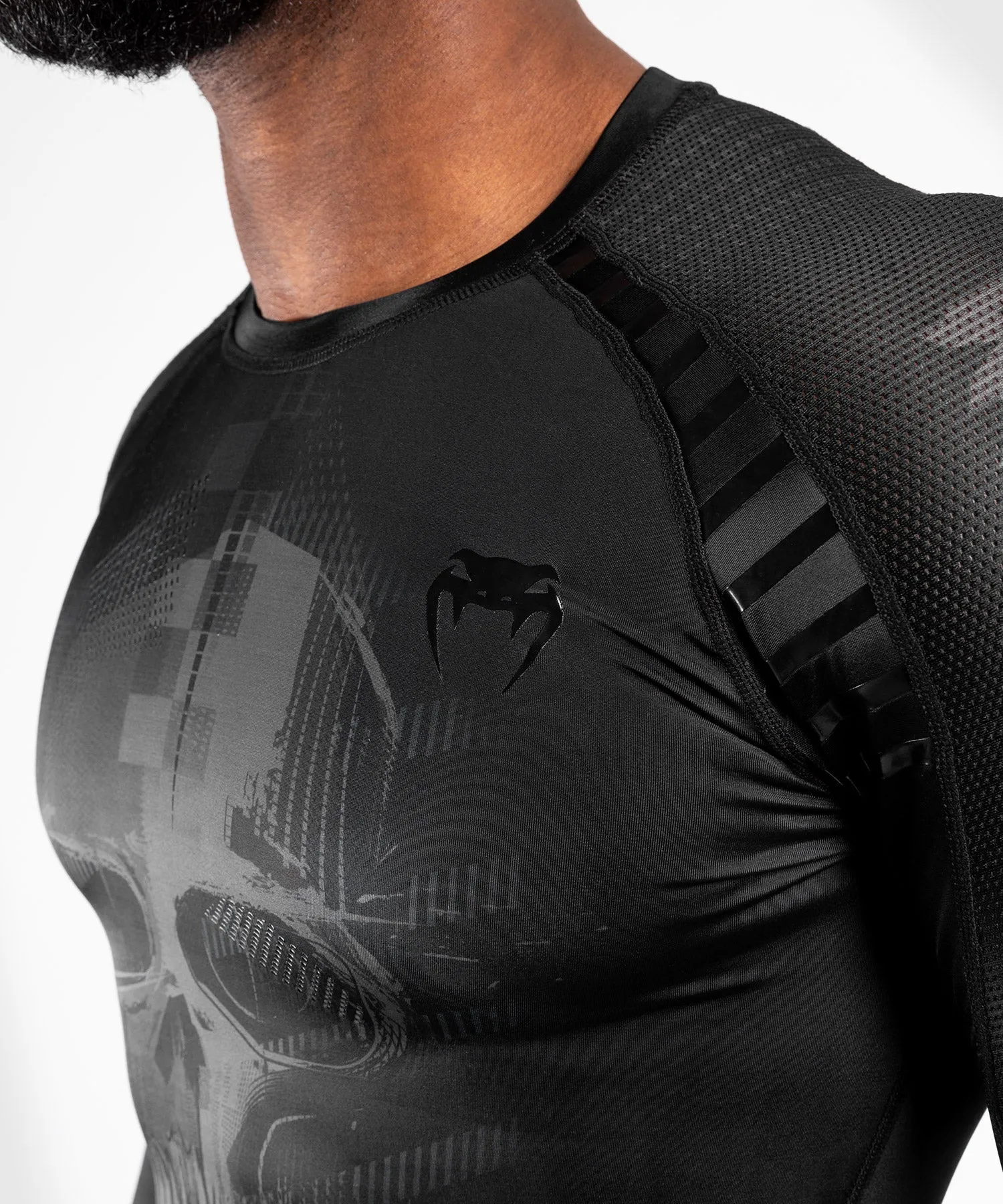 Venum Skull Rashguard - Long sleeves - Black/Black