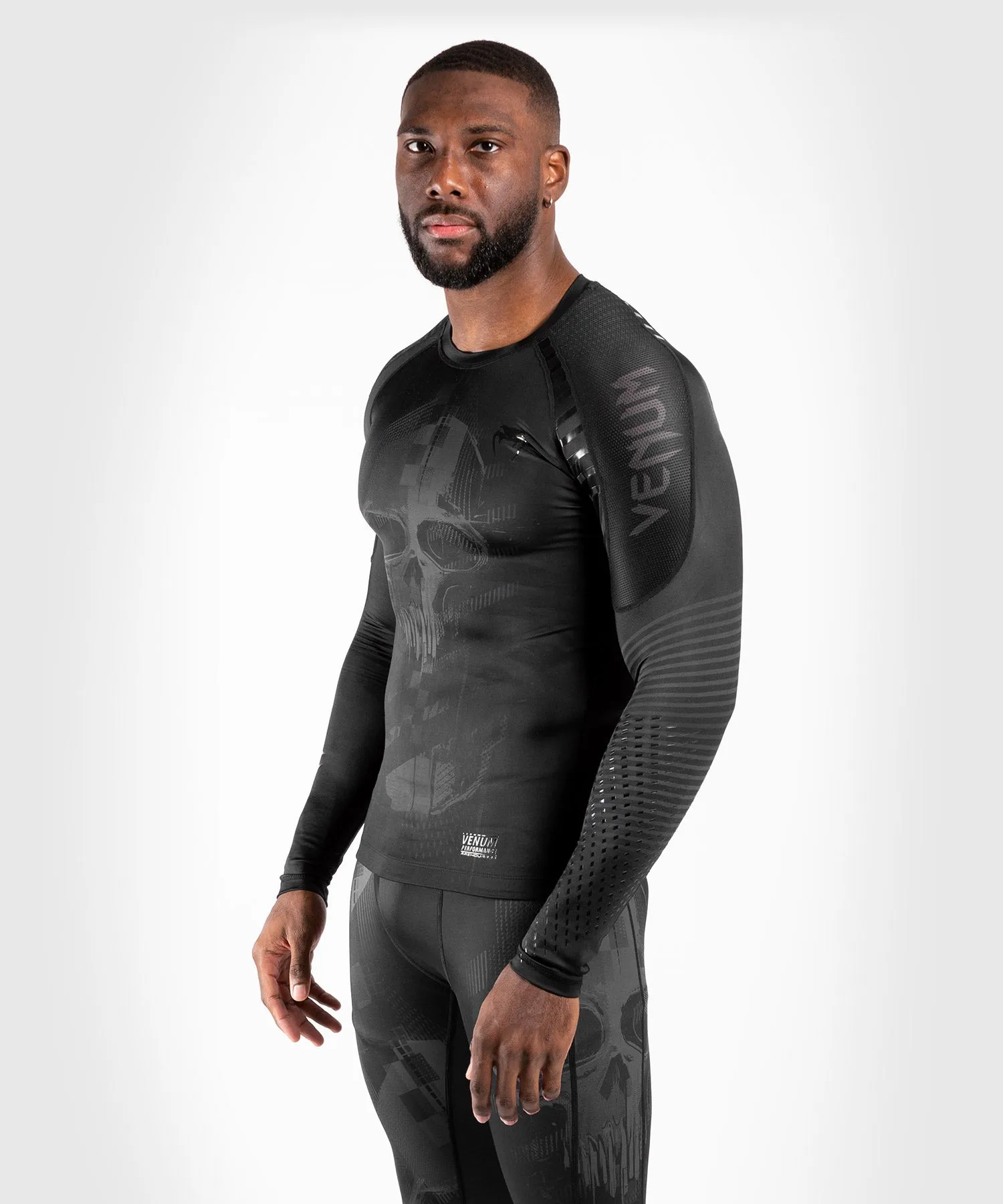 Venum Skull Rashguard - Long sleeves - Black/Black