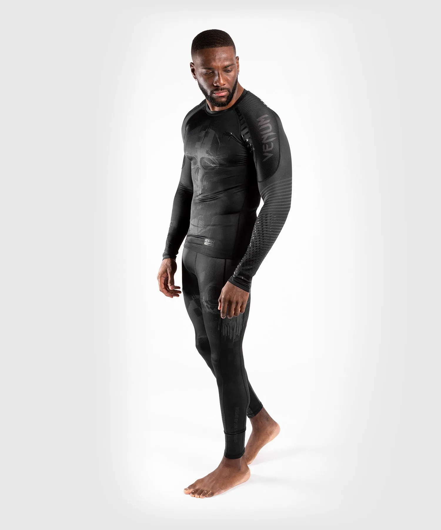 Venum Skull Rashguard - Long sleeves - Black/Black