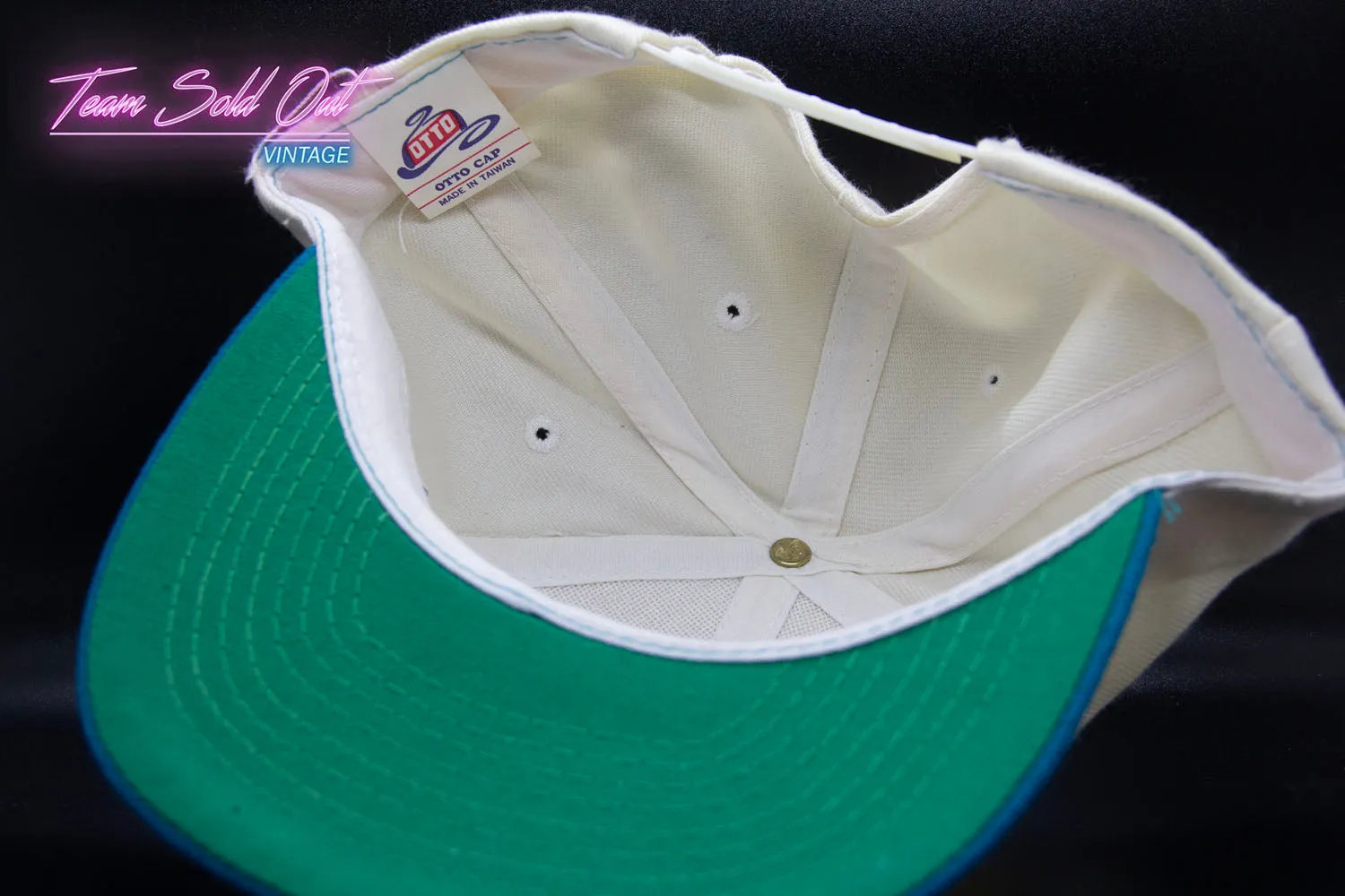 Vintage Charlotte Hornets Script Snapback Hat NBA