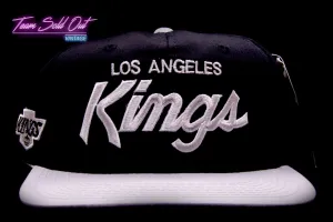 Vintage Sports Specialties Double Script Los Angeles Kings Snapback Hat NHL