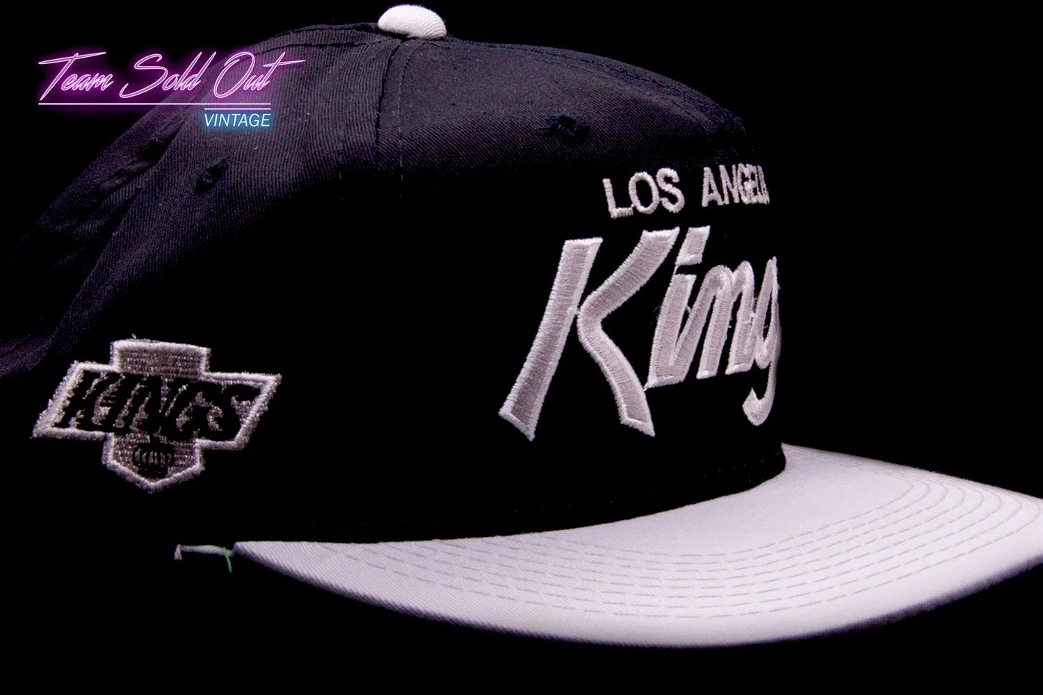 Vintage Sports Specialties Double Script Los Angeles Kings Snapback Hat NHL