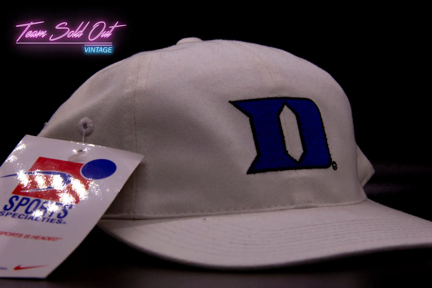 Vintage Sports Specialties Duke Blue Devils Plain Logo Snapback Hat NCAA