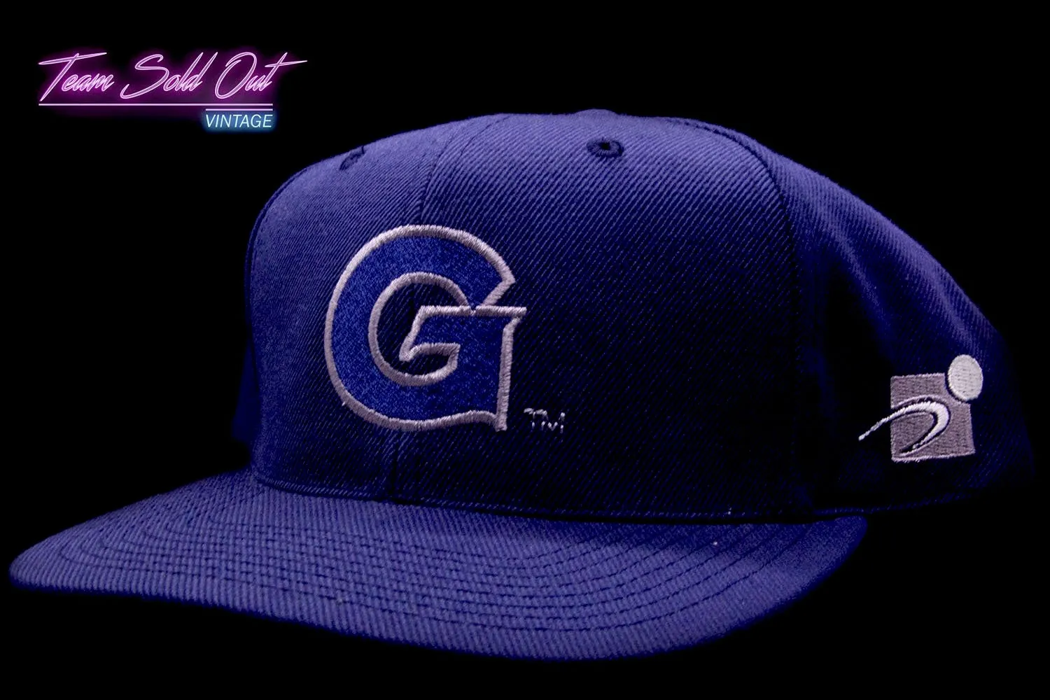 Vintage Sports Specialties Plain Logo Georgetown Hoyas Snapback Hat NCAA